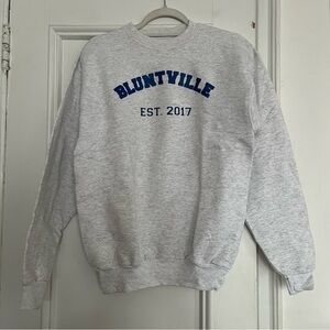Bluntville graphic crewneck sweatshirt